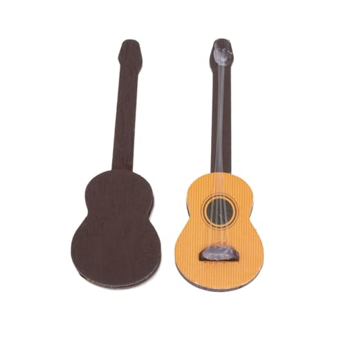 JOINPAYA 2 Stück Miniatur Holzgitarre Teiliges Detailgetreues Musikspielzeug und Dekoratives Puppenhaus Ornament Langlebiges Geruchsfreies Material Fein Verarbeitet für Miniaturzubehör und JOINPAYA 2 Stück Miniatur Holzgitarre Teiliges Detailgetreues Musikspielzeug und Dekoratives Puppenhaus Ornament Langlebiges Geruchsfreies Material Fein Verarbeitet für Miniaturzubehör und von JOINPAYA