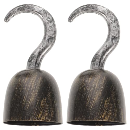 JOINPAYA 2 Stück Piratenhaken Cosplay Requisiten: Kunststoff Piratenhaken Captain Hakenhand Cosplay Kostümzubehör Dress-Up Hand Haken Hülse für Halloween Weihnachtsfeier JOINPAYA 2 Stück Piratenhaken Cosplay Requisiten: Kunststoff Piratenhaken Captain Hakenhand Cosplay Kostümzubehör Dress-Up Hand Haken Hülse für Halloween Weihnachtsfeier von JOINPAYA