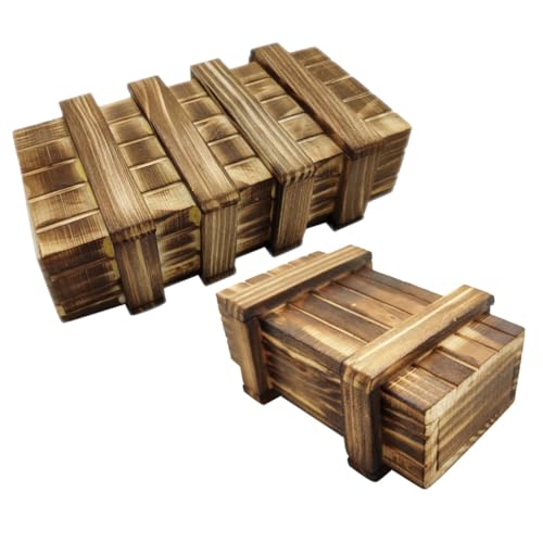 JOINPAYA 2 Stück Teiliges Holzpuzzle mit Geheimfach Kindersicheres Lernspielzeug mit Fächern Herausfordernde Rätselboxen für Montessori Holzspielzeug für Gehirntraining und Geschenkidee JOINPAYA 2 Stück Teiliges Holzpuzzle mit Geheimfach Kindersicheres Lernspielzeug mit Fächern Herausfordernde Rätselboxen für Montessori Holzspielzeug für Gehirntraining und Geschenkidee von JOINPAYA