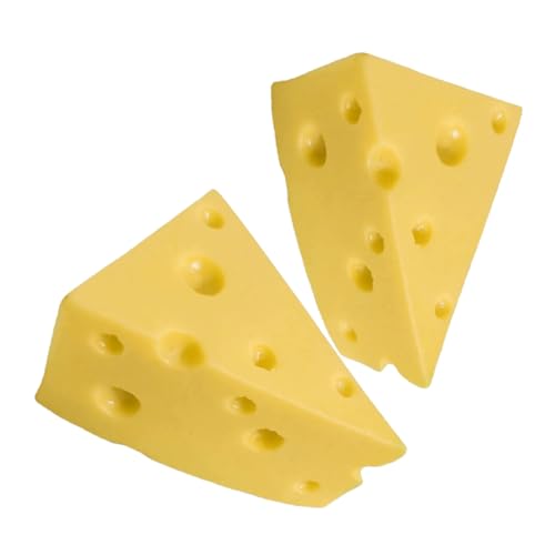 JOINPAYA 2 Stück Teiliges Realistisches Simulationskäse Modell Leichtes Langlebiges Käse für Fotografie Heimdeko Dessert Schaufenster und Party Handliches Käserequisit in Zwei JOINPAYA 2 Stück Teiliges Realistisches Simulationskäse Modell Leichtes Langlebiges Käse für Fotografie Heimdeko Dessert Schaufenster und Party Handliches Käserequisit in Zwei von JOINPAYA