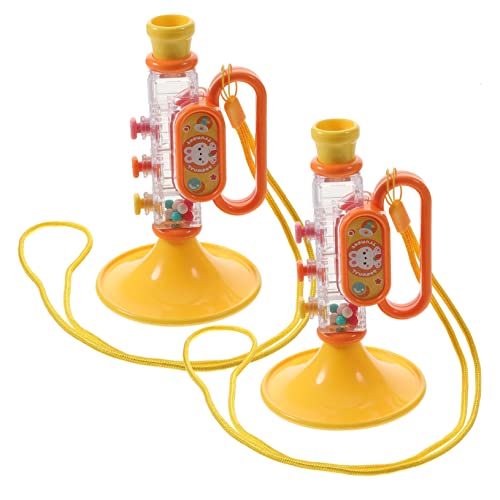 JOINPAYA 2 Stück Trompete Vorschulkind Musikalisches Kinder Saxophon Spielzeug Kinder Musikinstrument Horn Spielzeug Kinder Party Trompete Lustiges Musik Spielzeug Gefälschtes von JOINPAYA