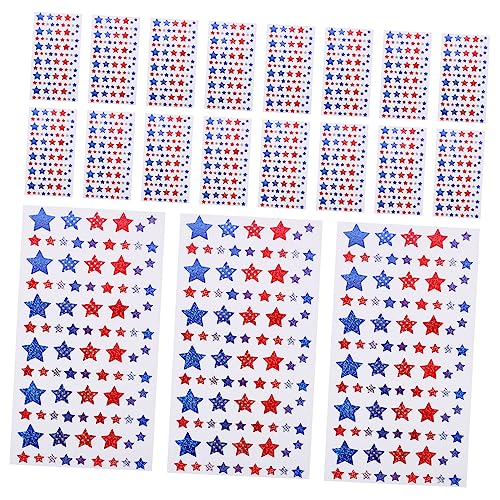 JOINPAYA 20 Blätter Sterne Aufkleber Glitter Belohnung Aufkleber Sterne Decals von JOINPAYA