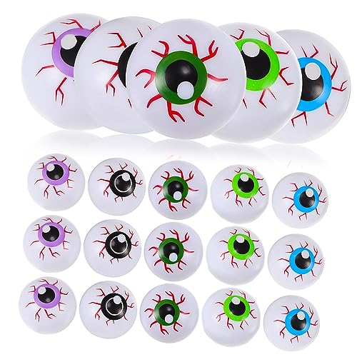 JOINPAYA 20 STK hüpfender Augapfel Augäpfel zum Basteln Hüpfbälle für gummiartige Augäpfel glühen Halloween Gadget Halloween Costume Augäpfel Halloween Halloween-Augäpfel pp von JOINPAYA