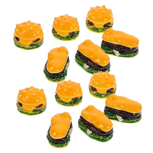 JOINPAYA 20Pcs Mini Hamburger Spielzeugzubehör Mini Hamburger Burger Requisiten Miniatur Burgers Burger Hamburger Perlen Miniaturen Lebensmittel Imitation Lebensmittel von JOINPAYA