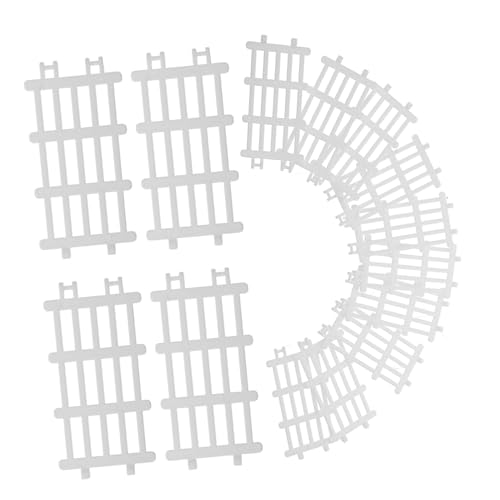 JOINPAYA 20st Modell Eines Bauernhofzauns Zaunmodell Puppenhaus-minizaun Szenenlayout-dekor Puppenhauszaun Landschaftsschmuck Mikro-landschaftszaun Zaundekoration Plastik Weiß von JOINPAYA