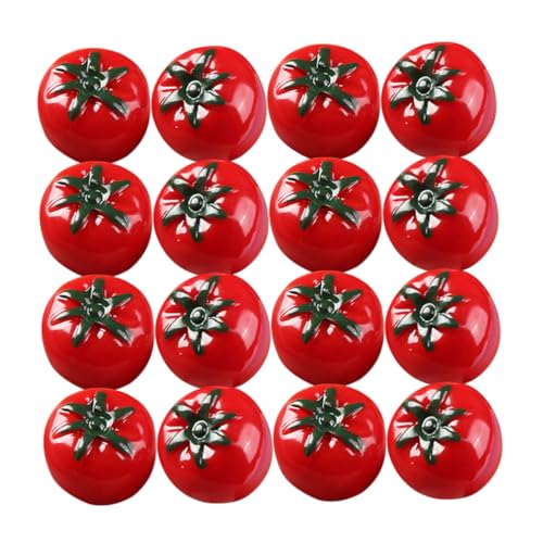 JOINPAYA 20st Simuliertes Tomatenmodell Mini-Tomate Miniatur-tomatenmodelle Foto-Requisite Mini Künstliche Früchte Simulierte Tomaten Fruchtmodell Prop Imitation Einer Minitomate Rot Harz von JOINPAYA