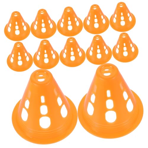 JOINPAYA 20st Skates-hindernis Einsätze Unterzeichnen Trainingsmarker Trainingshütchen Fußball Trainingskegel Zum Skaten Bunte Sportplatzmarkierung Rollschuhkegel Plastik Orange von JOINPAYA