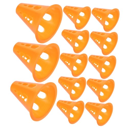 JOINPAYA 20st Skates-hindernis Kleine Trainingskegel Zum Skaten Sporttrainingskegel Universeller Skating-markierungskegel Trainingsmarkierungskegel Fitnessstudio-Schild Plastik Orange von JOINPAYA