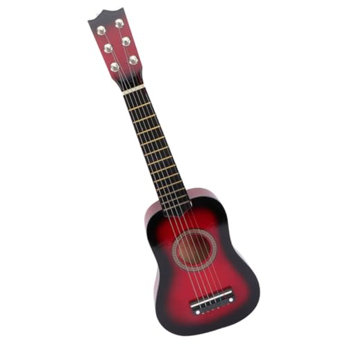 JOINPAYA 21 Gitarrenspielzeug Für Kinder Anfänger Gitarre Gitarrenmodelle Für Kinder Gitarre Für Kinder Rotes Akustikgitarren-Set -Gitarre Musikalische Spielzeuggitarre Bambus von JOINPAYA