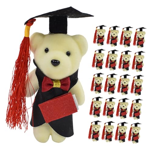 JOINPAYA 24 Stück Teiliges Mini Plüschbär mit Doktorhut Niedliche Kuscheltiere zur Abschlussfeier Leichte Langlebige Stofftiere als Dekoratives Abschlussgeschenk für Schüler und Absolventen JOINPAYA 24 Stück Teiliges Mini Plüschbär mit Doktorhut Niedliche Kuscheltiere zur Abschlussfeier Leichte Langlebige Stofftiere als Dekoratives Abschlussgeschenk für Schüler und Absolventen von JOINPAYA