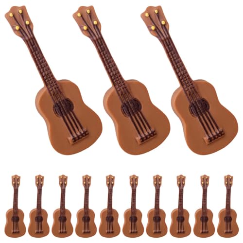 JOINPAYA 25 Stück Miniatur-Gitarrenmodell Mini-Harz-Gitarre Nachbildung Puppenhaus-Musikinstrument Für Mikro-Landschaftsdekorationen von JOINPAYA