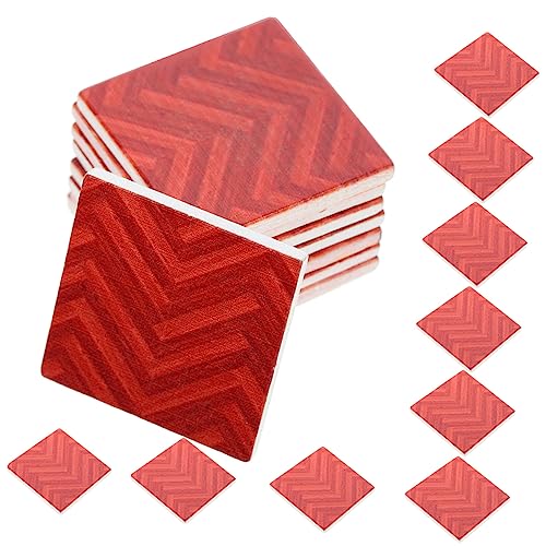 JOINPAYA 27St Simulierter Holzboden Dinge kleines Hauszubehör Hintergrund Mini-Dekor Puzzle-Bodenmatte Holzboden für Miniaturgärten puppenhaus Miniaturböden Mini-Hausbausatz Miniaturboden von JOINPAYA