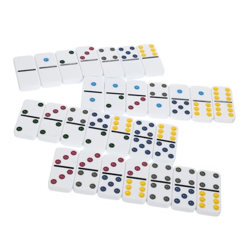 JOINPAYA 28st Domino-Spielzeug Domino-bausteine Für Freunde Accessoire Für Rennspiel Westliches Familienspielversorgung Domino-brettspiel Dominosteine Melamin von JOINPAYA