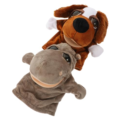 JOINPAYA Steiff Kuscheltier Baby 2st Animal-design Hand Puppet Handspielpuppen Stoffhandpuppe Interaktive Handpuppe Tierdesign Plüschtier-handpuppen Cartoon-tierpuppe Handpuppe Aus Stoff Mit Tiermotiv von JOINPAYA