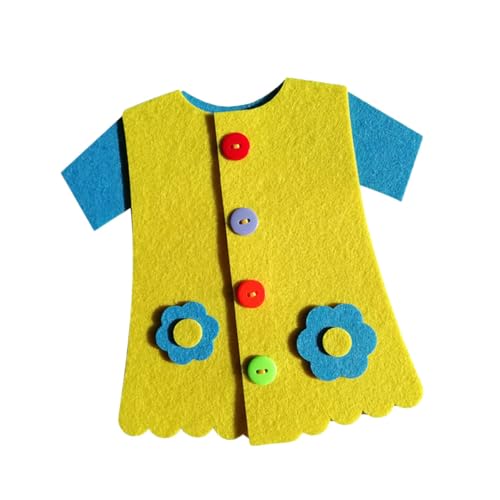 JOINPAYA 2St Babyspielzeug vliestücher raufaser vlies DIY Sensoriktafel für berufliches Tasten Knopf-Lernspielzeug Kleid Knopf Reißverschluss rot von JOINPAYA