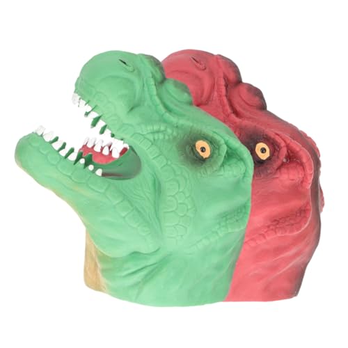 JOINPAYA 2St Dinosaurier Marionette für Tiere interaktives spielzeughandys für Babys Cartoon-Dinosaurier-Marionette Storytime-Dinosaurier- Vinyl von JOINPAYA