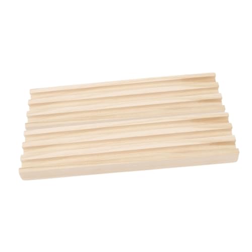 JOINPAYA 2St Domino-Basis Dominoständer aus Holz Dominozubehör für den mexikanischen Zug Domino-Halter aus Holz Domino-Organizer Dominohalter aus Holz Domino-Zug- Kiefernholz Beige von JOINPAYA