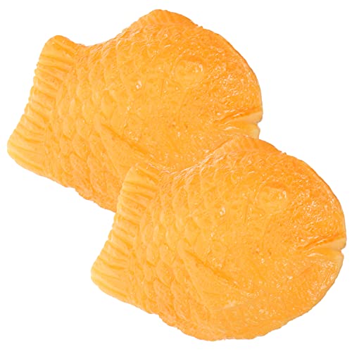 JOINPAYA 2St Gefälschter Taiyaki kinderspielzeug für hühner spielsachen Children Toys gefälschtes Essen Spielzeugnahrung Essen Harz Orange von JOINPAYA