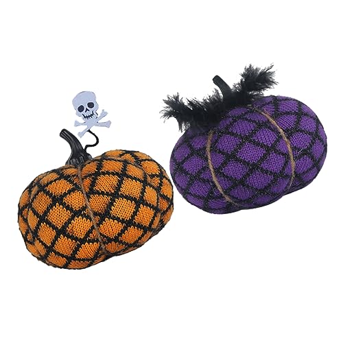 JOINPAYA 2St Halloween-Kürbisspielzeug für Kinder Kissen in Kürbisform Halloween- Halloween Party Dekoration Kürbisspielzeug mit Halloween-Motiven Kürbis-Wurfkissen Polyester von JOINPAYA