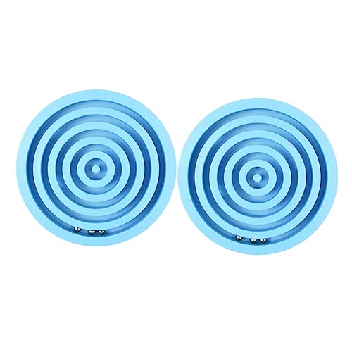 JOINPAYA 2St Labyrinth Puzzles Perlen für kinderspielzeug Toy Labyrinthspielzeug Kid Toys Balancierendes Perlenspielzeug Labyrinth Ball Hölzern Blue von JOINPAYA