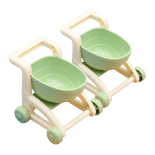 JOINPAYA 2St Mini-Einkaufswagen Kinderwagen Kleinkind Zelt einkaufswagen für Mini einkaufswagen Miniwagen Einkaufswagen für Kleinkinder 1-3 Sport Light Green von JOINPAYA