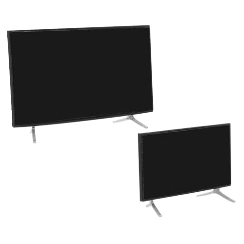 JOINPAYA 2St Mini-TV Zubehör für Fernsehsender Kleine Kissendekoration Mini-Zubehör Puppenhaus TV Mini Fernseher mit Stand Puppenhausfernseher Puppenhaus-Miniaturen Mini-Dinge Plastik Black von JOINPAYA