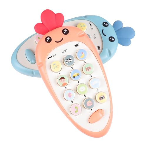 JOINPAYA 2St Musik-Telefon-Spielzeug zahnendes Telefonspielzeug Junge Spielzeug Spielzeug interaktives Spielzeug Babyphone Musikspielzeug Musikalisches Telefon für Kinder Abs von JOINPAYA