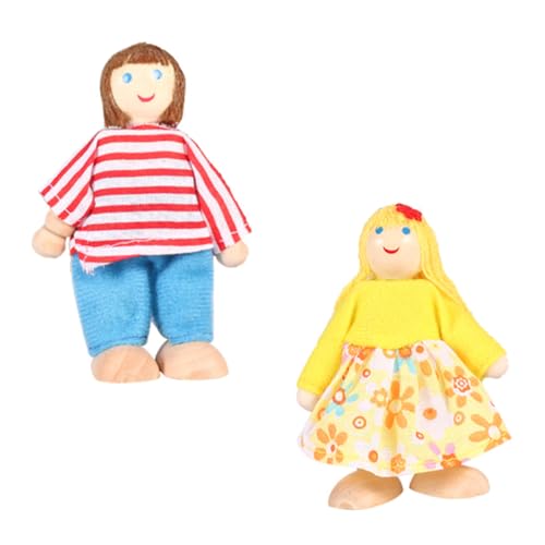 JOINPAYA 2St Puppen Charakter Puppen kinderpuppe Toys pucktuch doll Clothes glückliche Puppen Rollenspielpuppen Puppenfamilie Puppenfigur Puppendekor Stoff von JOINPAYA