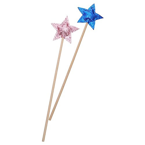 JOINPAYA 2St Zauberstab Krippenspielzeug für Kinder Mädchenspielzeug Handlicher Lichtstab für Kinder Feenzepter Fairy Wand verkleidung Kinder praktischer Feenstab kreativer Feenstab Stoff von JOINPAYA