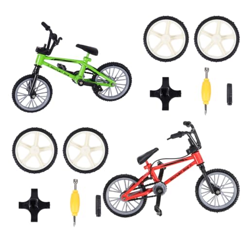 JOINPAYA 2er Set Finger Bikes Aus Fahrräder Für Simulation Für Kognitive Entwicklung Freizeitspielzeug Für Desk Games + von JOINPAYA