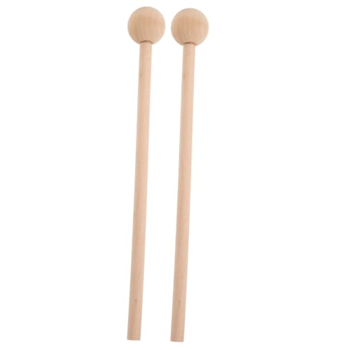 JOINPAYA 2pcs Hammer Zungentrommelschlägel Xylophon Aus Holz Für Erwachsene Ersatz Für Babyholz Garnschlägel Glockenspielschlägel Trommelstock-handpercussion Schlagholzstöcke Hölzern Beige von JOINPAYA