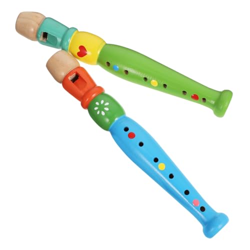 JOINPAYA 2st 6-Loch-Piccolo Blockflöteninstrument Für Kinder Musikinstrumente Für Kinder Flötenspielzeug Für Kinder Flötenreinigungsset Konzertflöte Blasinstrument Für Kinder Holz von JOINPAYA