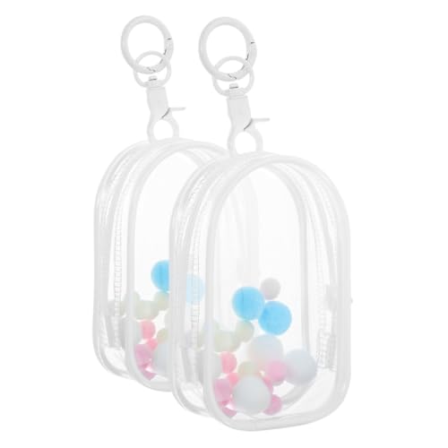 JOINPAYA 2st Babytasche Zeigen Durchsichtige Schlüsselanhängertasche Puppe Ausstellungstasche Puppe Schlüsselanhänger Vitrine Für Figuren Klarsichtbeutel-schlüsselanhänger PVC Transparent von JOINPAYA