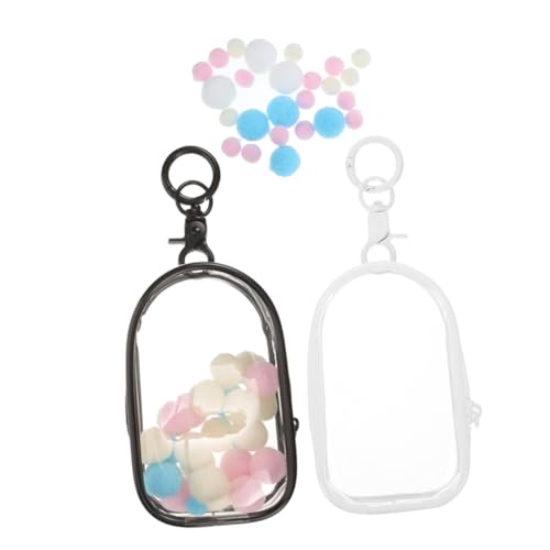 JOINPAYA 2st Babytasche Zeigen Schlüsselanhänger Minitaschen Klarsichtvitrine Für Figuren Taschenanhänger Transparente Puppen-präsentationstasche Netter Tasche Charme Kuscheltierhalter PVC von JOINPAYA