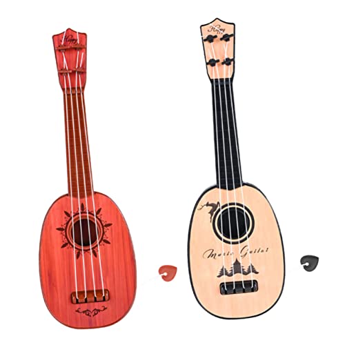 JOINPAYA 2st Gitarrenspielzeug Mini-Instrument Gitarrenmodell Musikalisches Kleines Ukulele Anfänger Musikinstrument -Ukulele- Abs von JOINPAYA