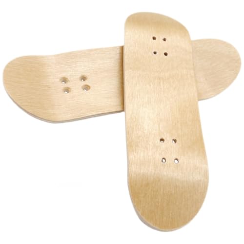 JOINPAYA 2st Mini-Skateboard-Decks Deck Für Fingerskateboard Finger-Skateboard-Deck-ersatz Fingerskateboard Aus Holz Zubehör Für Finger-Skateboards Holzgriffbretter, DIY-Decks Ahorn von JOINPAYA