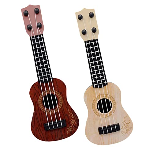 JOINPAYA 2st Mini-Ukulele Ukulele-Modell Gitarre Für Anfänger Kindergitarrenmodell Simulation Gitarre Musikinstrument- Kinderinstrument Früherziehung Ukulele Plastik von JOINPAYA