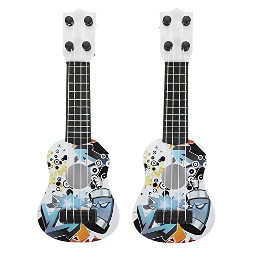 JOINPAYA 2st Mini-simulations Gitarre Ukulele Gitarre Spielzeug Kinder Gitarre Musikgitarre Für Kinder Pädagogische Gitarre Kinder-Ukulele Pädagogisches Musikspielzeug Mini-Gitarre Plastik von JOINPAYA