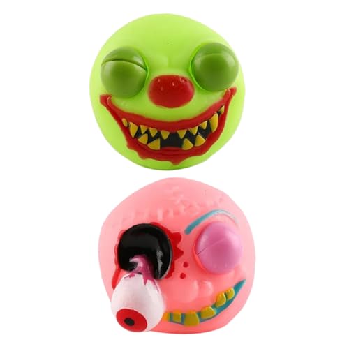 JOINPAYA 2st Spielzeug Kneifen Füllstoffe Zappeln Spielen Stuffer Ball Zum Stressabbau Stressspielzeug Halloween-druckentlastungsspielzeug Kreatives Fidget-Spielzeug Weiches Gummi von JOINPAYA