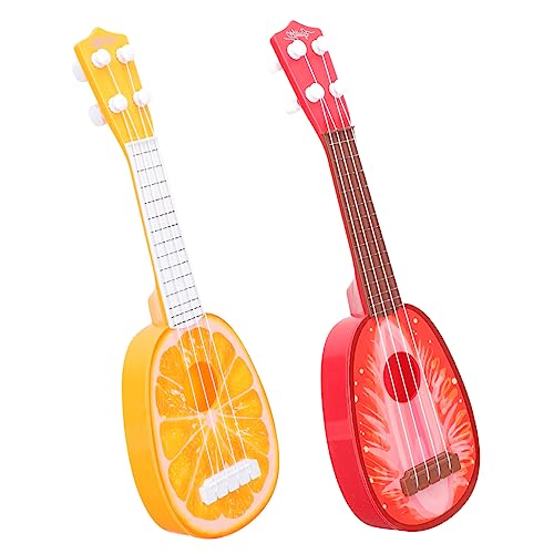 JOINPAYA 2st Ukulele Akustische Gitarre Spielzeug Mini-gitarrenspielzeug Musikalisches Spielzeug Für Kinder Lernspielzeug Für Frühes Lernen Kinderspielzeug Gitarren-Spielzeug Plastik Rot von JOINPAYA