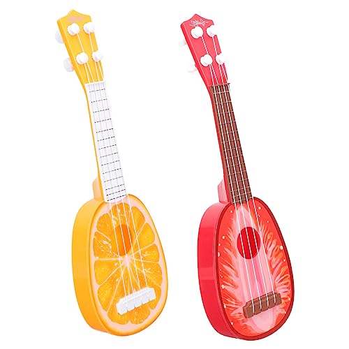 JOINPAYA 2st Ukulele Gitarre Rosa Gitarre Spiele Bauen Gitarren- Simulierte Gitarre Musikinstrument Gitarrenspielzeug Für Plastik Rot von JOINPAYA