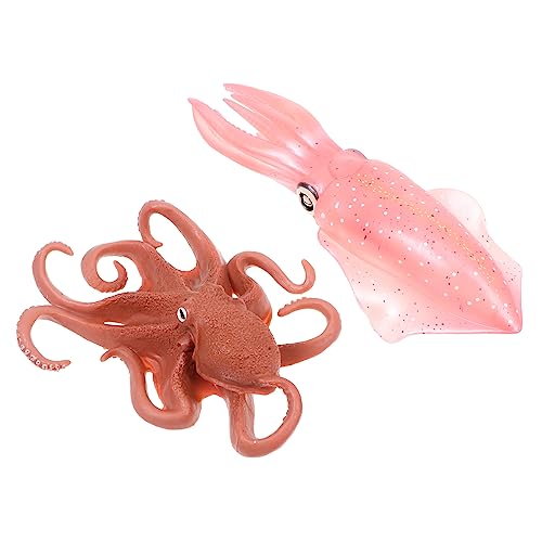 JOINPAYA 2st -oktopus-Modell Babyspielzeug Pädagogisches Spielzeug Figuren Von Meerestieren Puzzle-Spielzeug Meerestierfiguren Oktopus Figur Spielzeug Dekorativer Oktopus Plastik von JOINPAYA