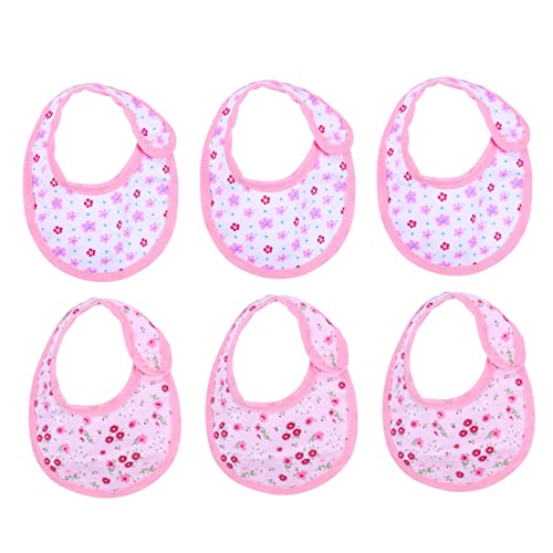 JOINPAYA Lätzchen-Set für 18-Zoll-Puppen 6-teilig/3 Sets Lätzchen für Babypuppen Lustige Aufdrucke Verstellbares Band für Jungen und Mädchen von JOINPAYA