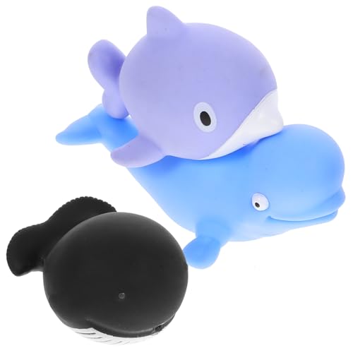 JOINPAYA 3 Stück Babybadespielzeug Babybadewanne Babyspielzeug Babypoolspielzeug Duschspielzeug Kleintierspielzeug Kinder Wasserspielzeug Cartoon Tiere Wasserspielzeug Cartoon Tiere von JOINPAYA