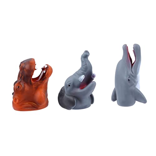 JOINPAYA 3 Stück Fingerpuppenspielzeug Fingerspielzeug Fingerpuppen Spielzeug Fingerpuppenspielzeug Wildtier Lernspielzeug Elefant Fingerpuppen Fingerpuppe Für Kunststoff von JOINPAYA