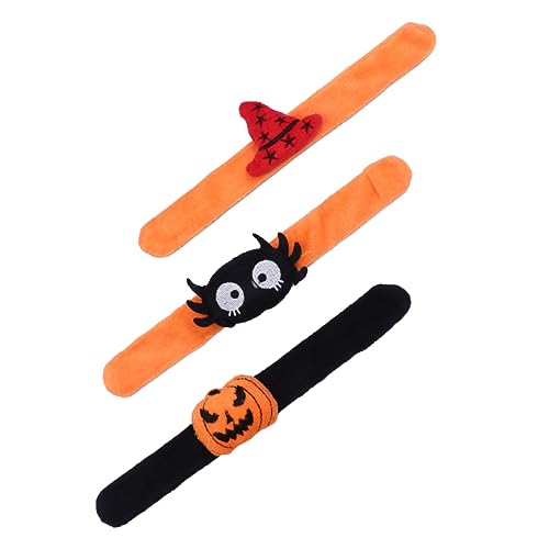 JOINPAYA 3 Stück Kinderarmband Armband Für Weiße Armbänder Armbänder Schlagarmbänder Für Halloween-snap-armband Armreif Halloween-klappring Seidentuch JOINPAYA 3 Stück Kinderarmband Armband Für Weiße Armbänder Armbänder Schlagarmbänder Für Halloween-snap-armband Armreif Halloween-klappring Seidentuch von JOINPAYA