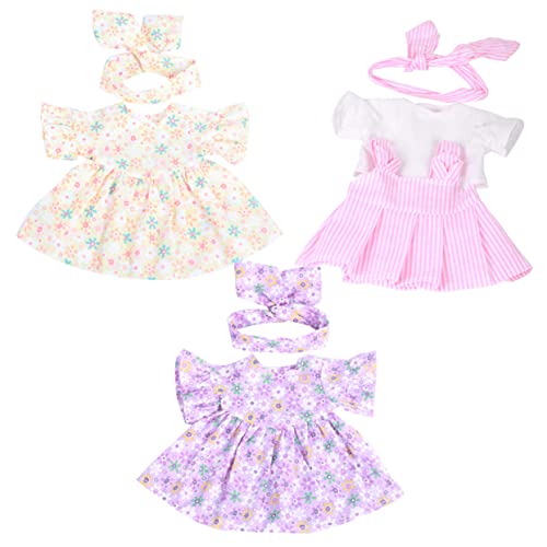 JOINPAYA Anzieh-spielkleidung Für Kinder Mädchen 3-TLG. Exquisites Puppenkleidungsset Für Jungen Und Mädchen New Born Baby Doll Playset in Gelb von JOINPAYA