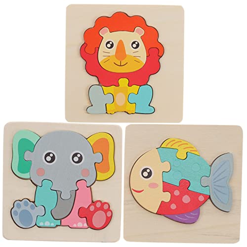 JOINPAYA 3 Stück Teiliges Holzpuzzle für Cartoon Puzzle mit Elefant und Fisch Lernspielzeug Kreativität und Vorstellungskraft durch Geschliffene Kanten DIY Assemblierung JOINPAYA 3 Stück Teiliges Holzpuzzle für Cartoon Puzzle mit Elefant und Fisch Lernspielzeug Kreativität und Vorstellungskraft durch Geschliffene Kanten DIY Assemblierung von JOINPAYA