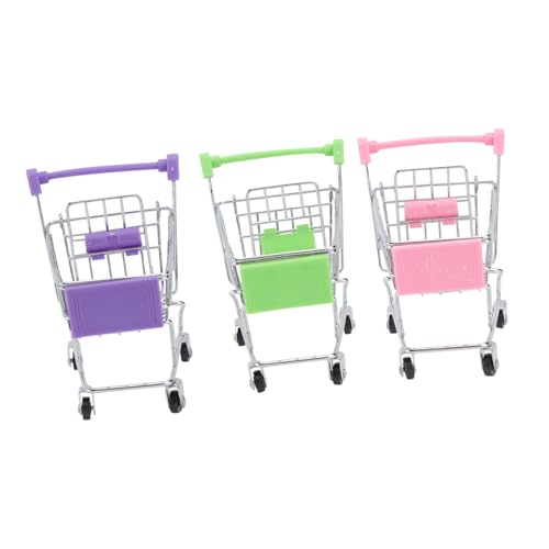 JOINPAYA 3 Teiliger Rollenspielwagen Einkaufswagen Spielzeug Rollenspielwagen Kinderwagen Spielzeugwagen Spielset von JOINPAYA