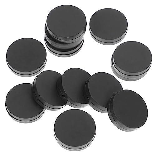 JOINPAYA 30 Stück Spielsteine brettspiele Backgammon plasur Chess Pieces brettspiel zubehör Spielbretter Kette runde Endkappen Kreismacher Brettspielzubehör Plastik Black von JOINPAYA